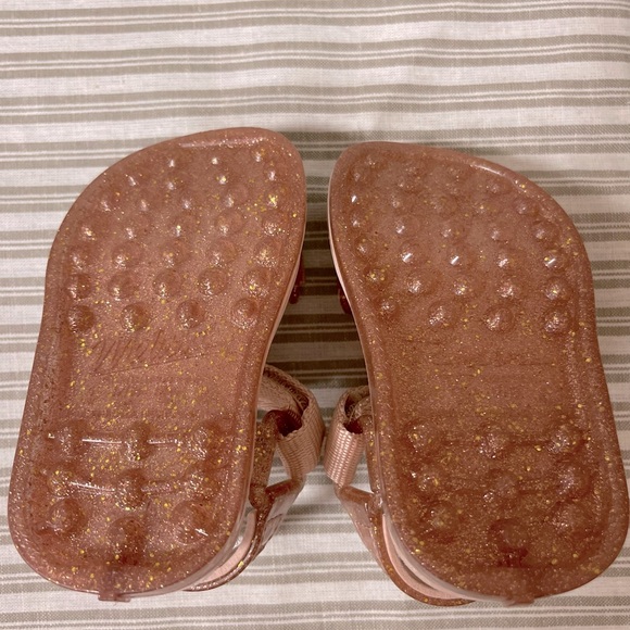 Mini Melissa Baby Girl Jelly Sandals - PINK GLITTER - Picture 4 of 5